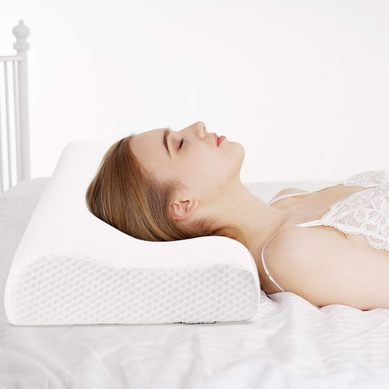 SamyoHome Memory Cotton High and Low Profile Pillow,Foam Pillow Orthopedic Sleeping Pillows